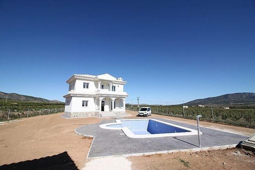 Luxury New Villas with Pool incl land, licences & legalities in Alicante, Pinoso in Vidando Estates