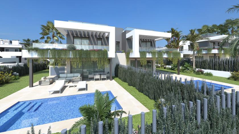 Half-vrijstaande villa met 3 slaapkamers te Torrevieja in Vidando Estates