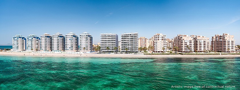 2 bedroom Apartment with terrace in La Manga Del Mar Menor in Vidando Estates
