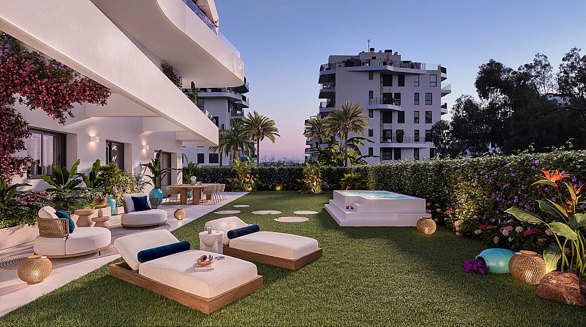 2 bedroom Apartment with garden in Villajoyosa in Vidando Estates