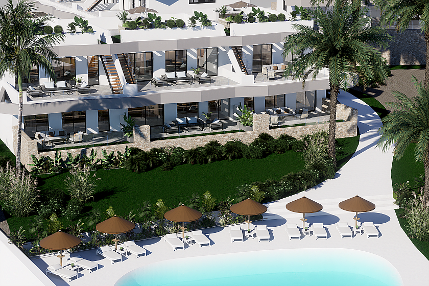 3 bedroom Apartment with garden in Finestrat in Vidando Estates