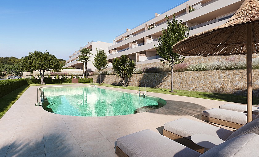 2 slaapkamer Appartement met terras in Las Colinas Golf in Vidando Estates