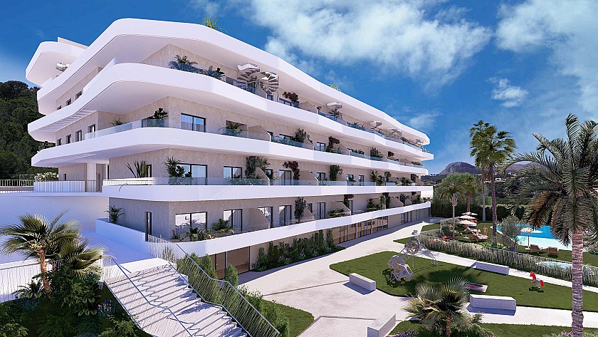 2 bedroom Apartments - solarium in La Nucia in Vidando Estates
