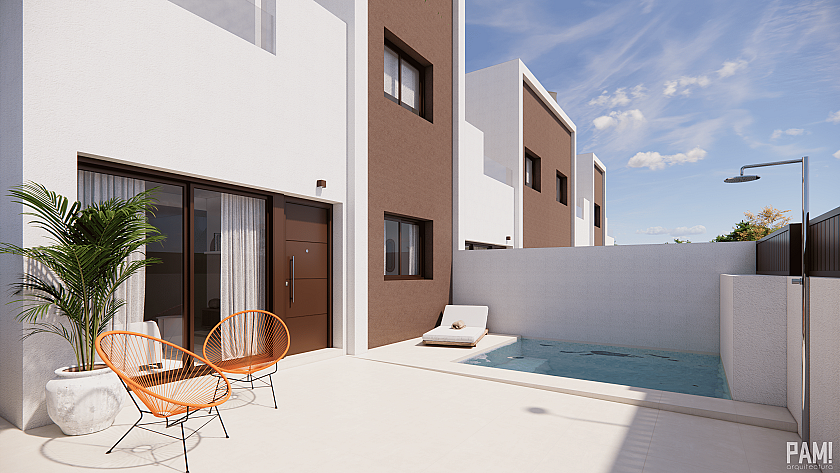 3 slaapkamer Geschakelde woningen in Pilar de la Horadada in Vidando Estates