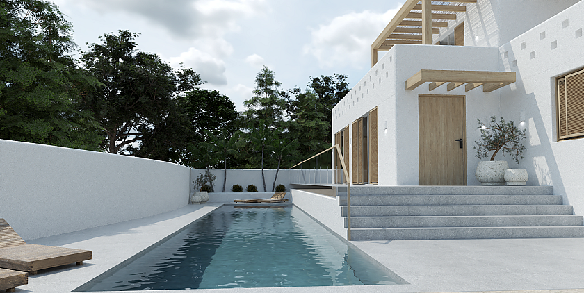 Modern Ibiza-style villa for sale in Moraira in Vidando Estates