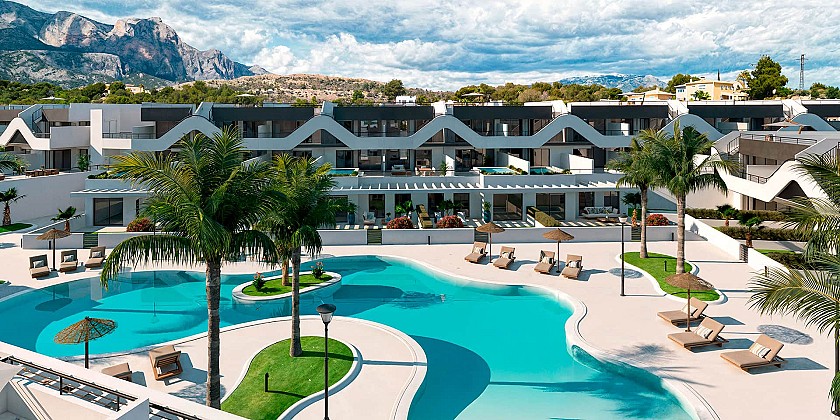 2 bedroom Apartment with terrace in Alfaz Del Pi in Vidando Estates