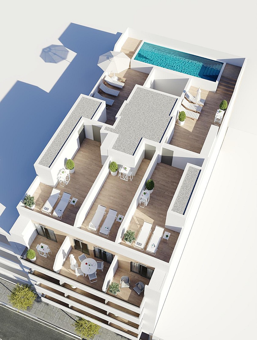3 slaapkamer Appartement met terras in Torrevieja in Vidando Estates