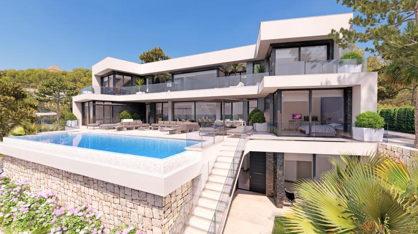 Project - Moderne villa met panoramisch uitzicht in Calpe - Vidando Estates