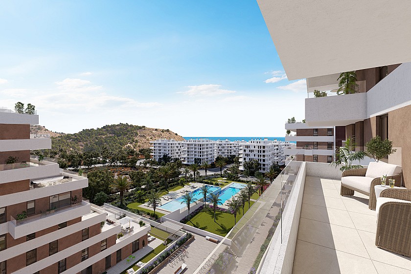 2 bedroom Apartment with terrace in Villajoyosa in Vidando Estates