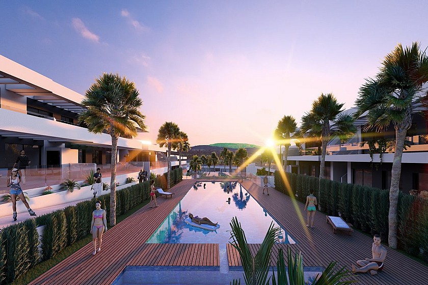 2 chambre Appartements - terrasse sur le toit à La Finca Golf - Vidando Estates