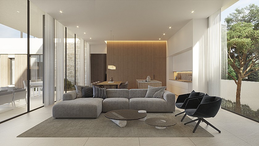 Villa in aanbouw met zeezicht in Moraira - Vidando Estates