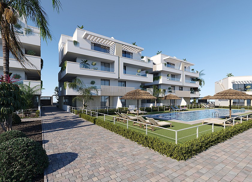 3 slaapkamer Appartement met tuin in Santa Rosalía Resort in Vidando Estates