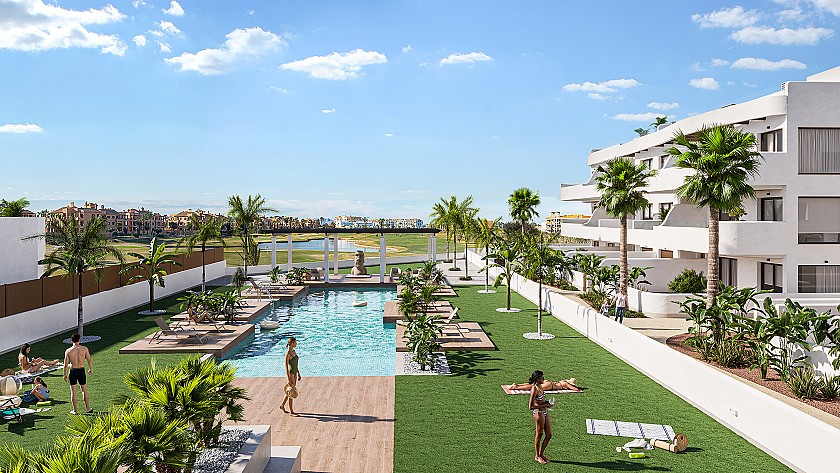 3 bedroom Apartment with terrace in Los Alcazares in Vidando Estates