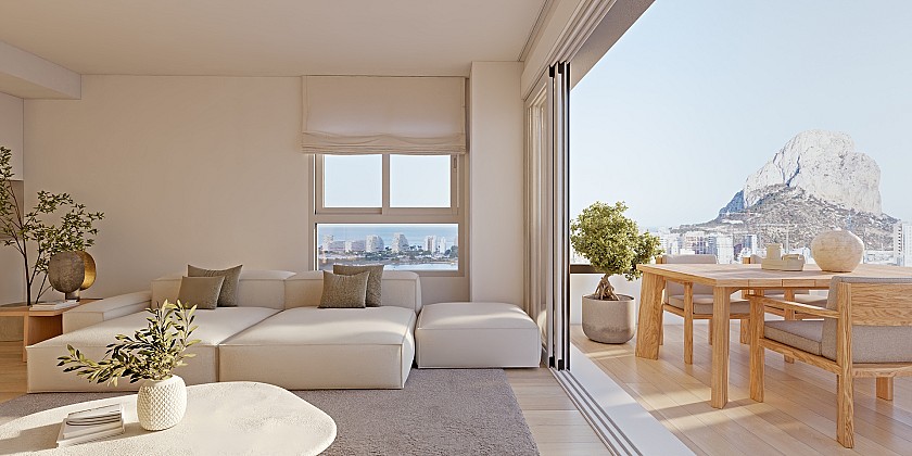 2 slaapkamer Appartement met terras in Calpe - Vidando Estates