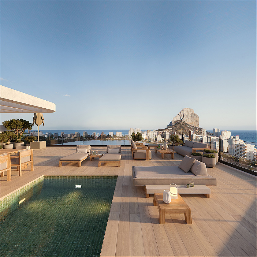 3 slaapkamer Appartement met terras in Calpe - Vidando Estates