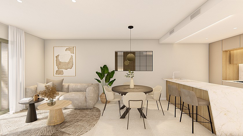 3 slaapkamer Appartement met tuin in Los Alcazares - Vidando Estates