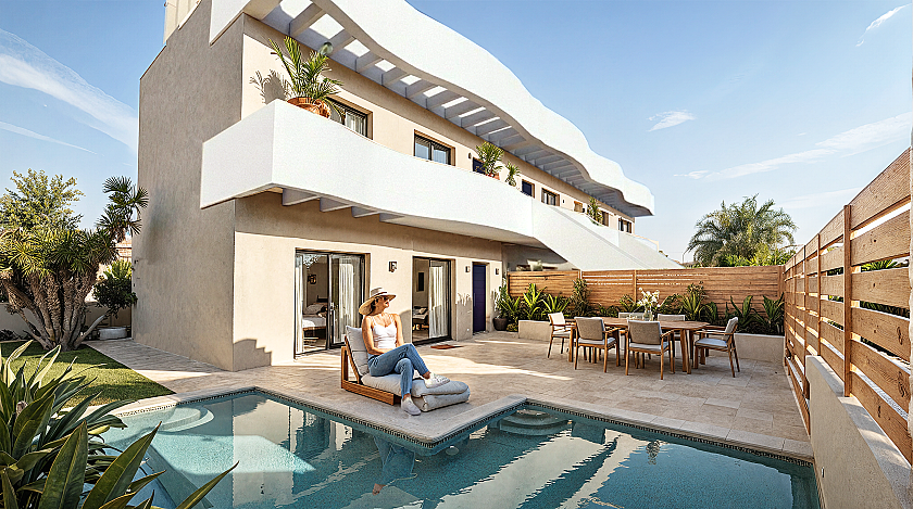 3 bedroom Apartment with garden in Pilar de la Horadada in Vidando Estates