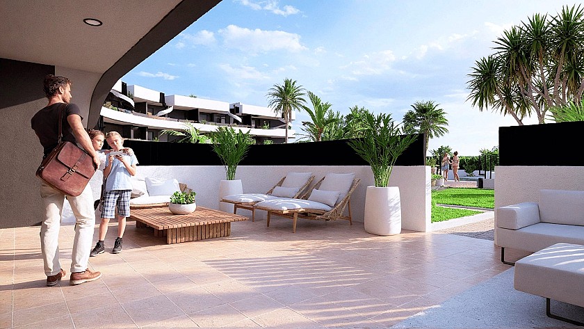 3 bedroom Apartment with garden in Los Alcazares in Vidando Estates