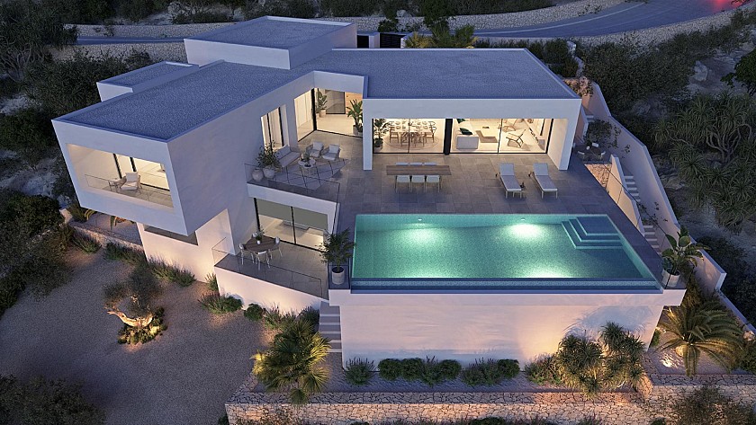 Building a villa on Cumbre del Sol, Costa Blanca North