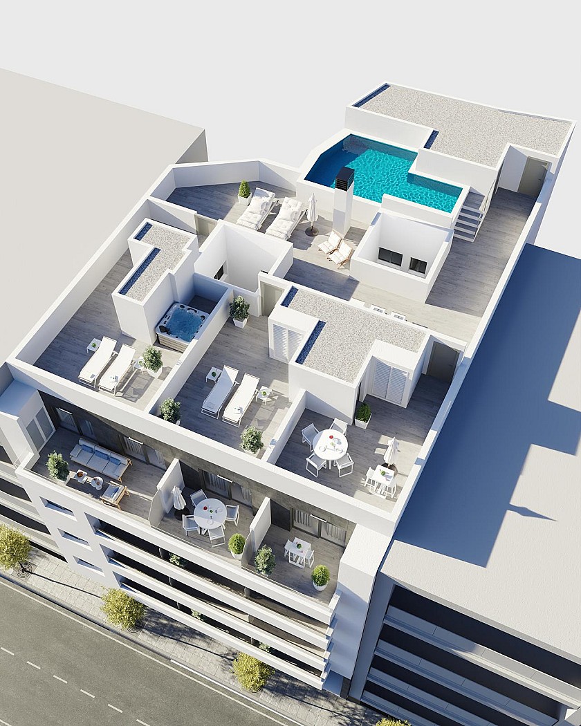 3 chambre Appartement - terrasse à Torrevieja - Vidando Estates
